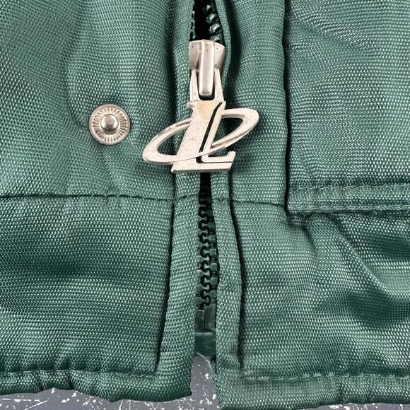 VTG Green Bay Packers Jacket Mens XL Green Puffer 90's Logo Athletic Pro Line - Picture 9 of 11